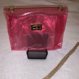 Pink Glitter Jelly Bag